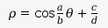 ρ = cos a/b θ + c/d